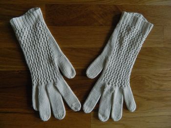 Gants en crochet vintage T 7.5