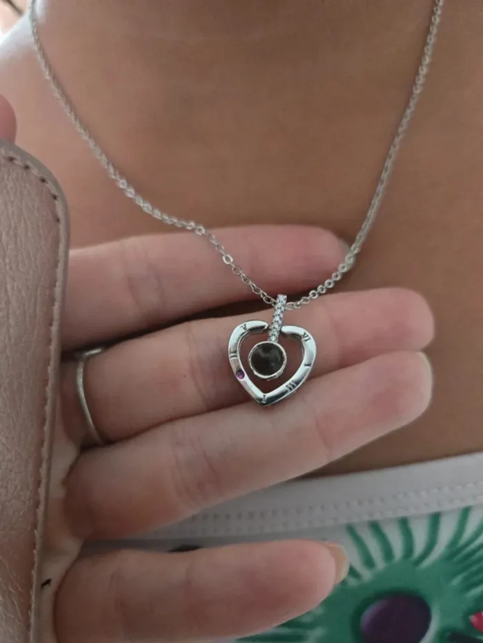 Magnifique collier cœur acier inoxidable - photo numéro 2