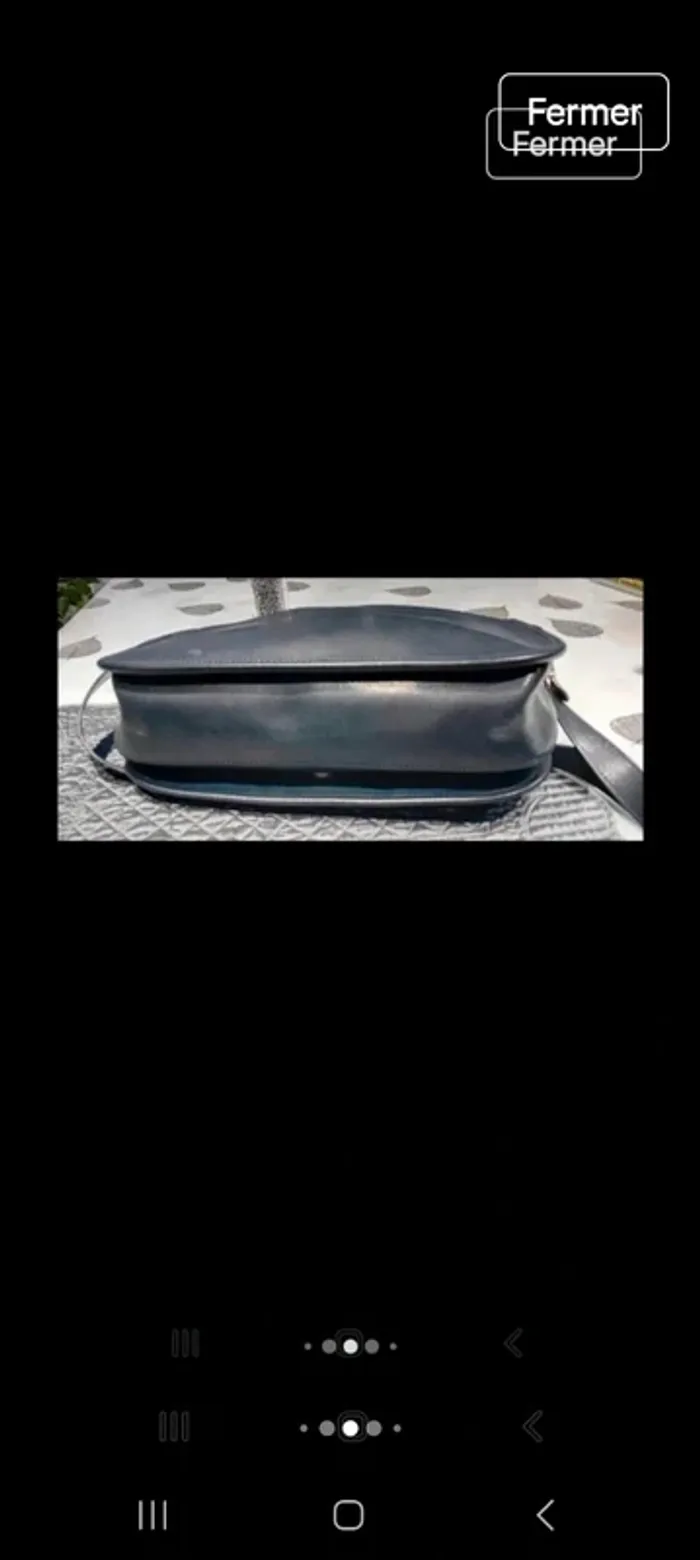 Sac longchamp vintage cuir 20x30x8 - photo numéro 5