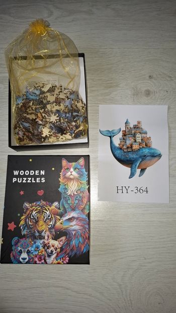 Puzzle en bois baleine 🐳