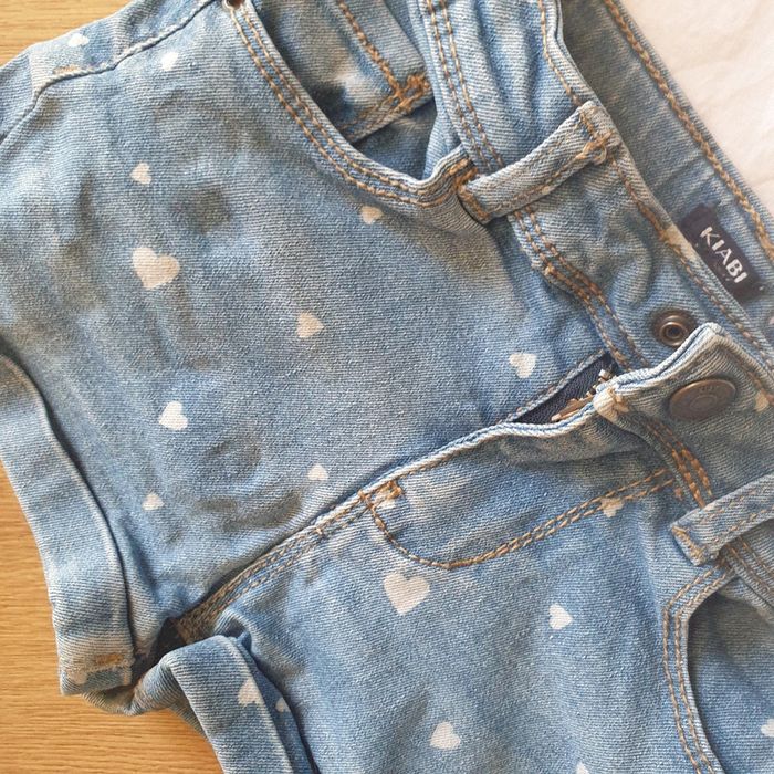 🩷 Ensemble tee-shirt MC short en jeans 5/6 & 6 ans Tex & Kiabi #emyfleury_6ansfille - photo numéro 4