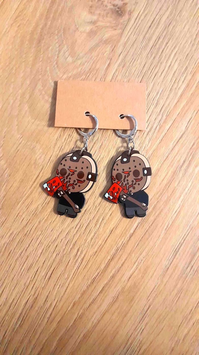 Boucles d'oreilles Jason de Vendredi 13 - photo numéro 2