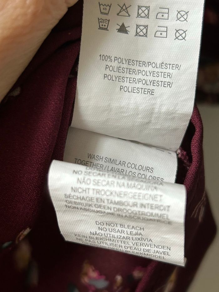 Tuniques, couleur, prune, motif fleuri, marque Primark - photo numéro 6