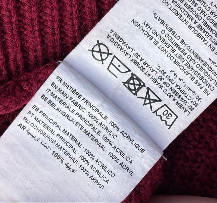 🌸 Pull bordeaux noir blanc Jennyfer 🌸 - photo numéro 6