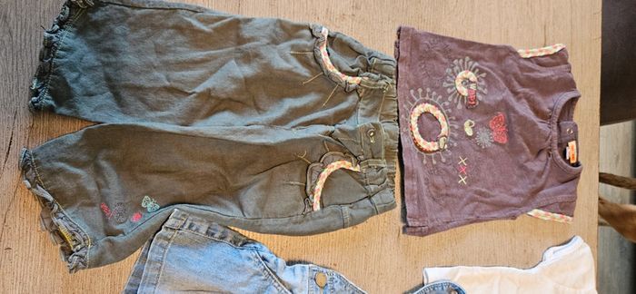 Lot de 3 ensembles pour fille, printemps/été, 18 mois, bon état - photo numéro 4