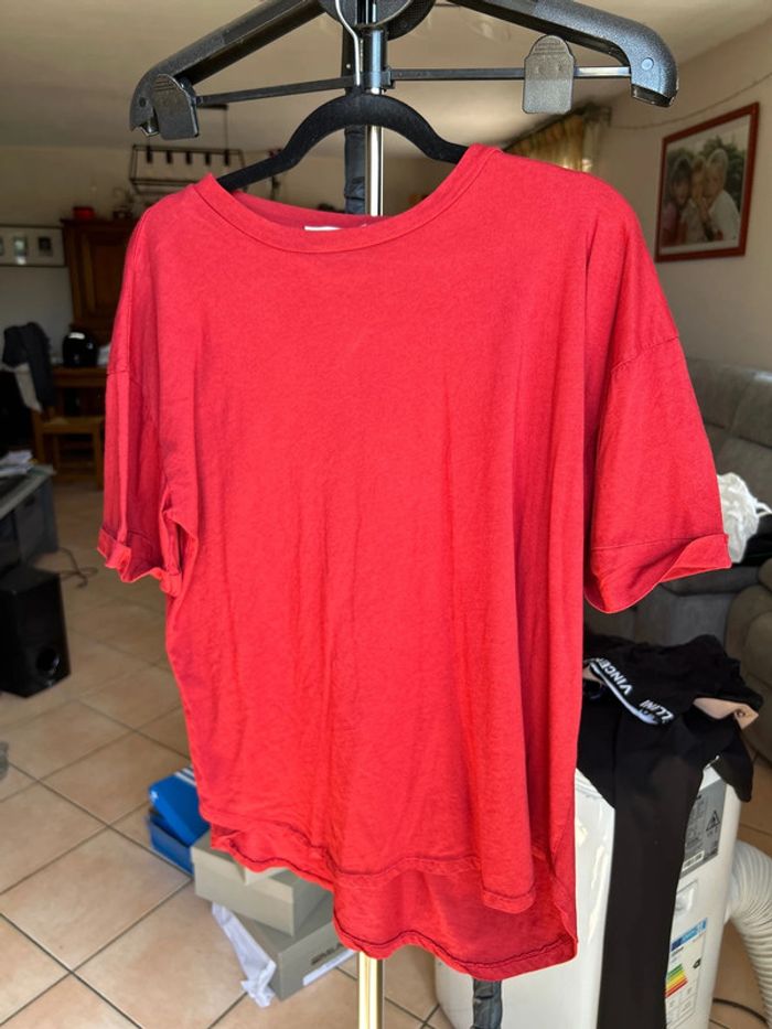 Lot 10 tee-shirts Toscanjoe unis différents coloris - photo numéro 3