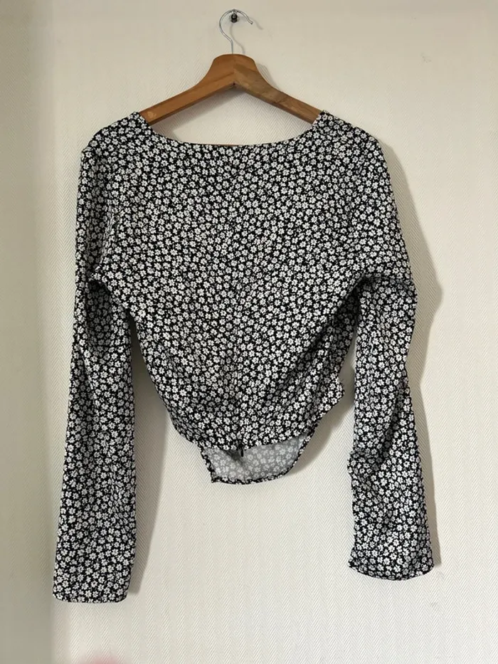 Top fleur à manche longue - photo numéro 2