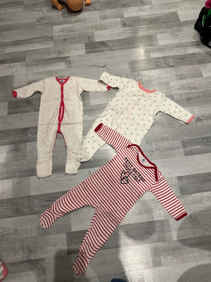 Lot de 3 pyjamas petit bateau