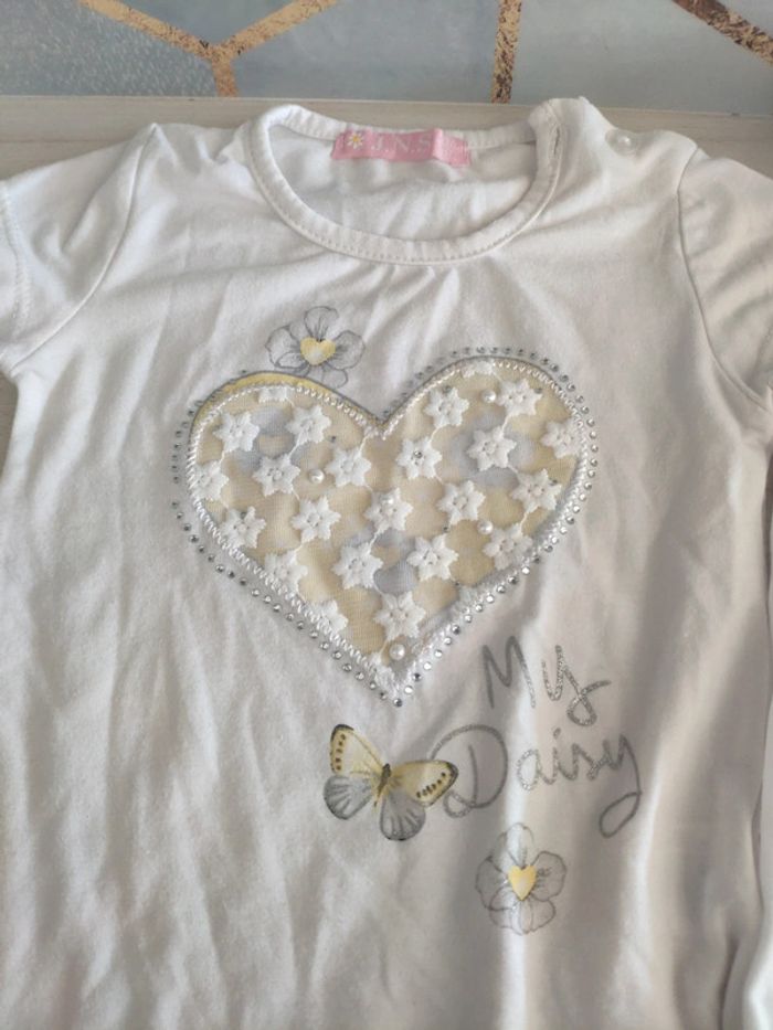 Lot 4 tenues été fille 18 mois + un maillot de bain shorts t shirts - photo numéro 6