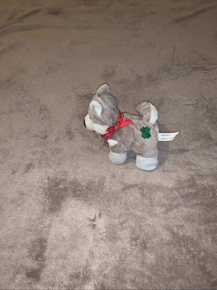 Peluche chien husky - photo numéro 2