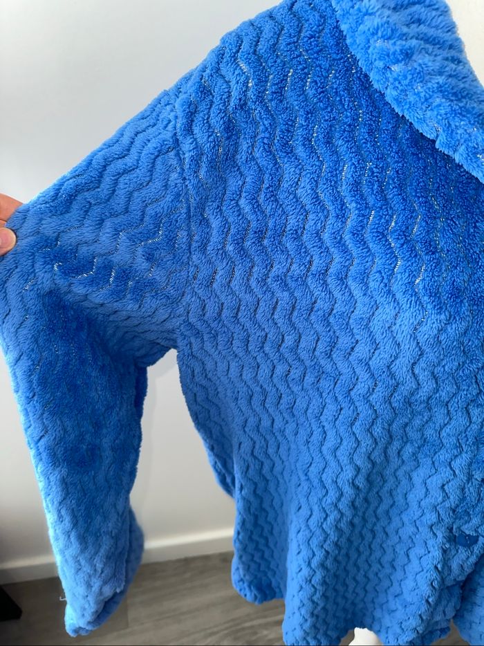 Cardigan gilet polaire bleu Linvosges T48 4XL - photo numéro 4