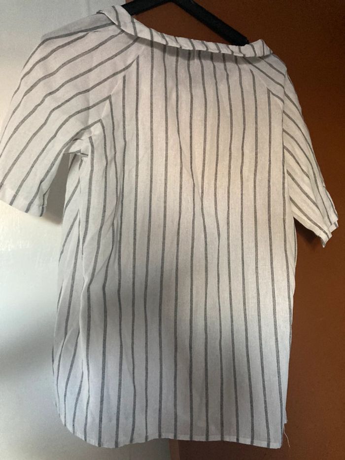 Chemise rayé noir et blanc de marque Gracila taille M. - photo numéro 2