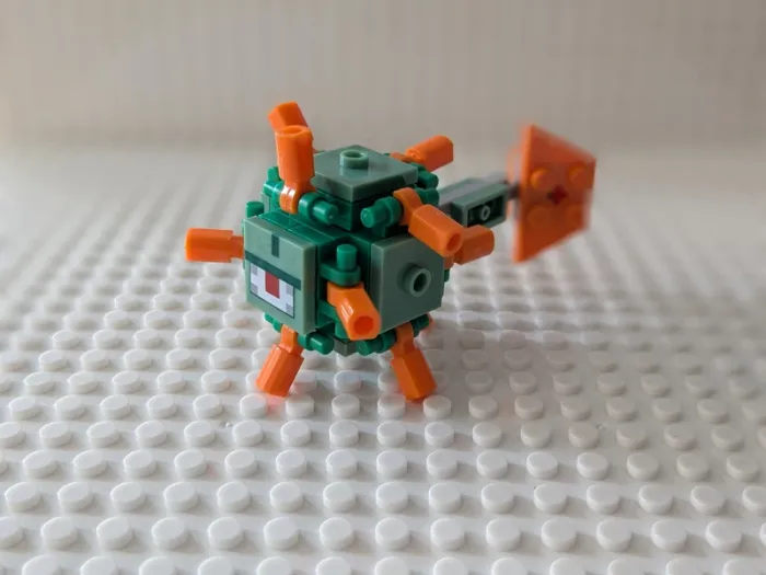 Figurine Minecraft : Gardien des temples sous-marins , style lego