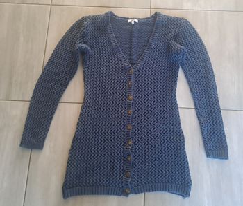Gilet ajouré bleu marine Ixoo Taille M 
