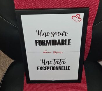 Cadeau tata personnalisé + cadre