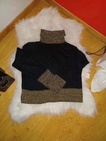 Pull col roulé femme