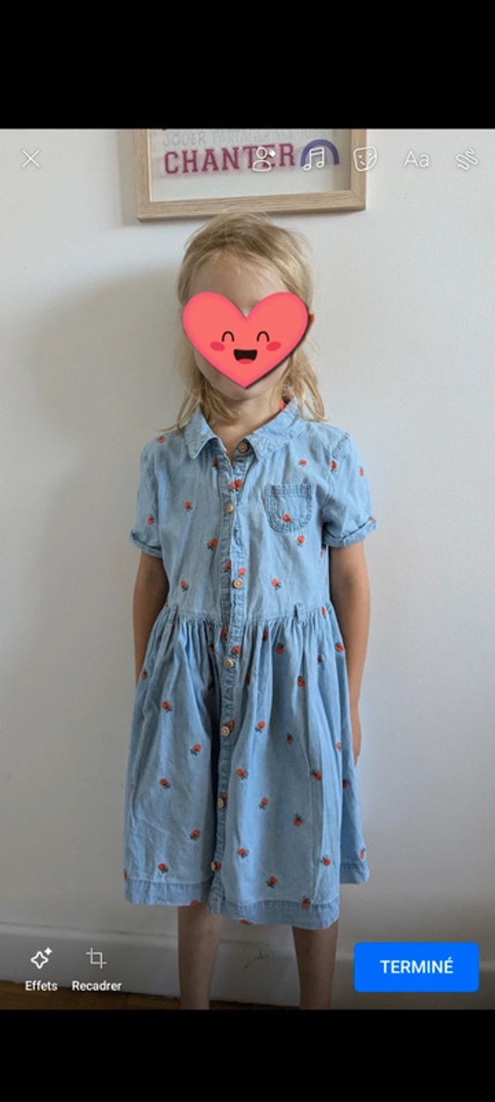 Robe en jean cache cache dans les nuages - photo numéro 2