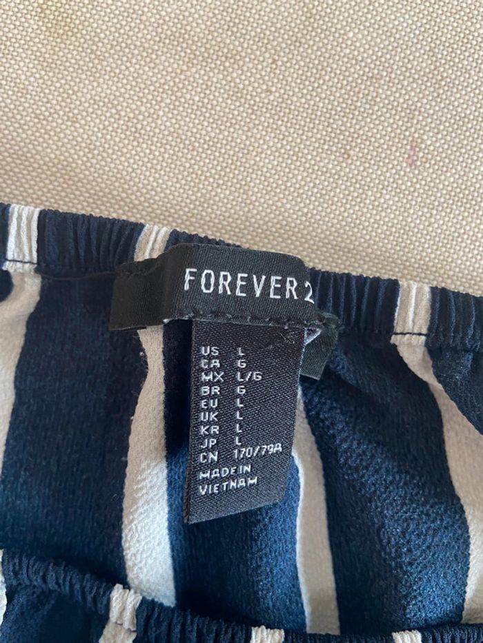 Combinaison rayé marine Forever 21 - photo numéro 3