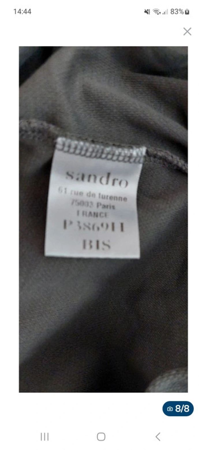 Pantalon kaki Sandro taille 1 (36-38) - photo numéro 6