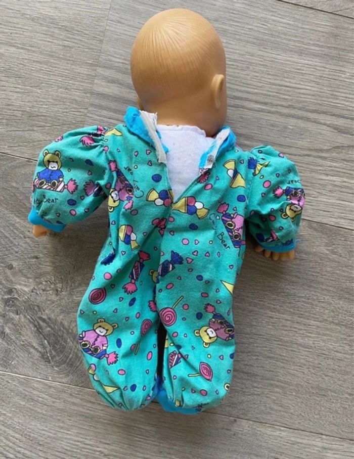 Bébé poupon poupée bleu vert - photo numéro 3