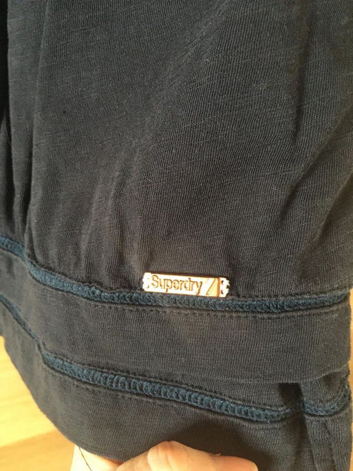Débardeur noir dentelle broderie anglaise superdry - photo numéro 3