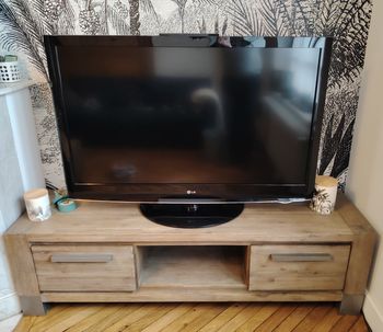 Meuble TV H&H Acacia massif