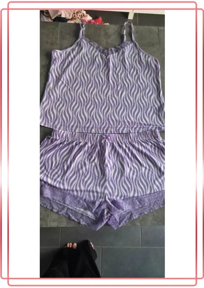 Pyjama short deux pièces femme