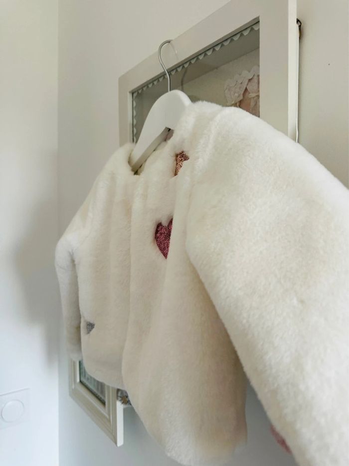 Verre / boléro fourrure cœur - photo numéro 5