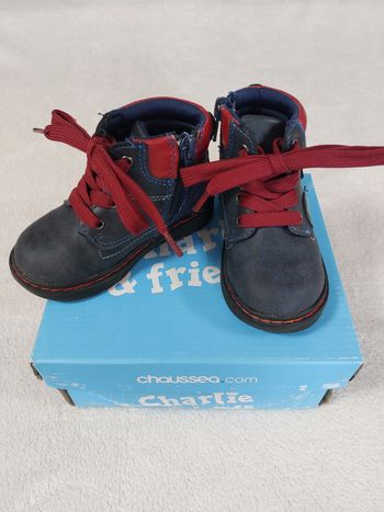 Bottines  bleu et rouge 22