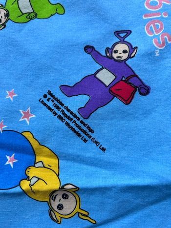 Drap plat Teletubbies pour lit une personne 