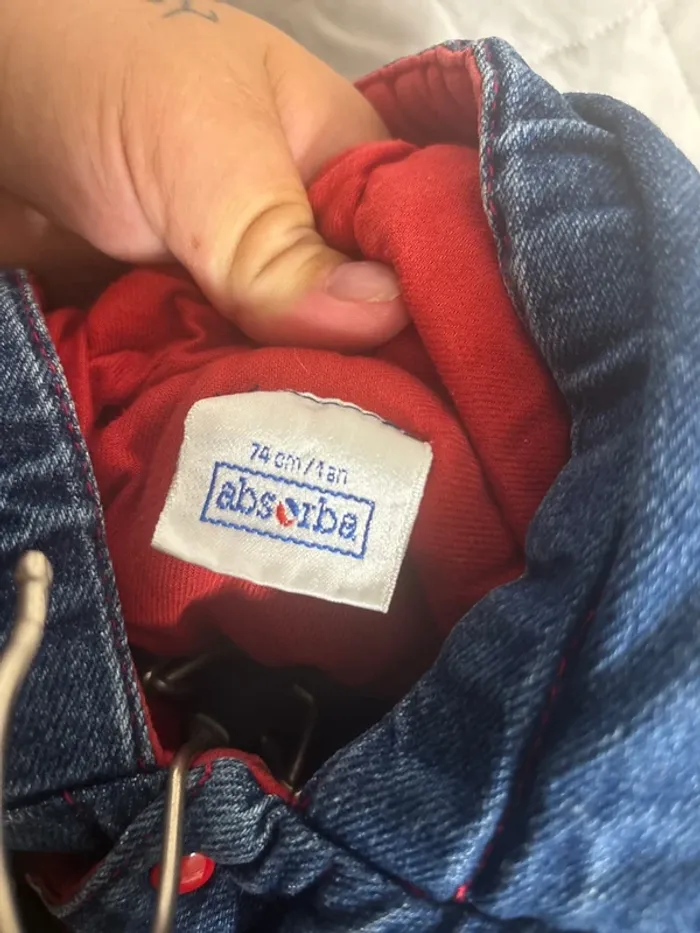 Superbe manteau chaud taille 12mois marque absorba - photo numéro 5
