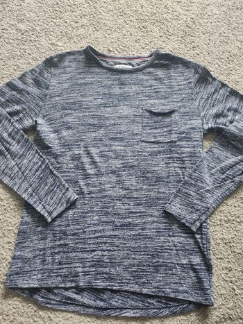 Pull fin et leger bleu chiné tommy hilfiger  taille M