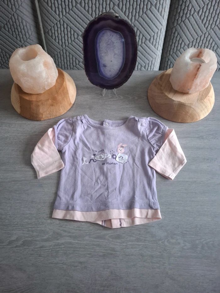 T-shirt manche longue 1 mois