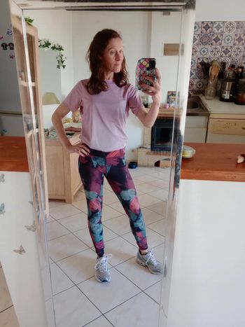 T-shirt technique sport femme taille l lilas c19