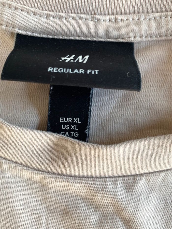 TEE shirt marque H&M taille XL regular fit - photo numéro 2