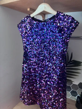 💜 Robe sequins violette • Kiabi • 6 ans 💜