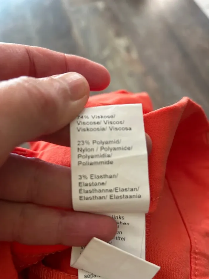 Pantalon taille élastique orange jamais porté - photo numéro 7