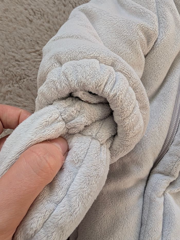 Combinaison pilote bébé fille 12 mois – grise doublée polaire – très bon état - photo numéro 4