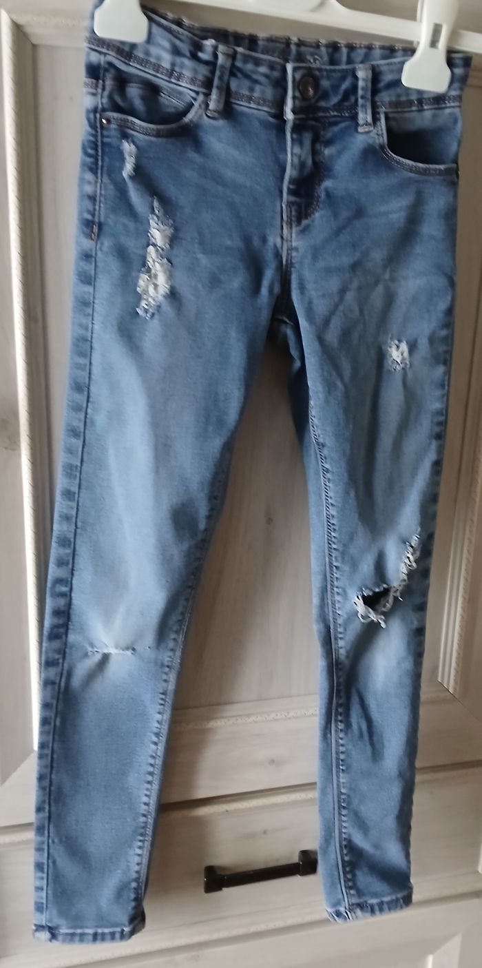 Jeans troué taille Élastique - photo numéro 5