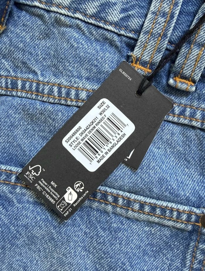 Jean Dickies neuf- loose wave ample - bleu clair délavé T40 W30 - photo numéro 6