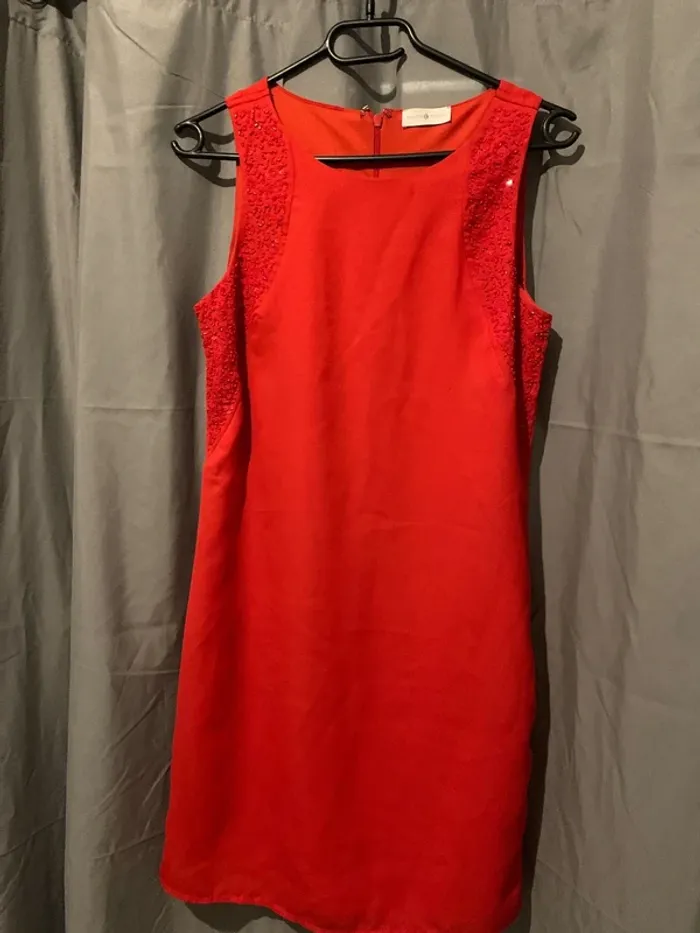 robe midi corail - photo numéro 2