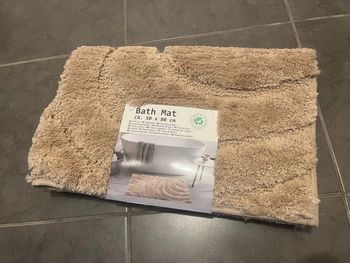 Tapis de sortie de bain / douche beige