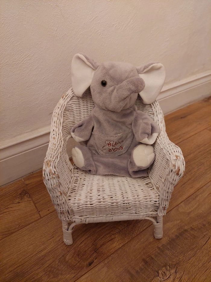 Doudou marionnette éléphant Histoire d'ours