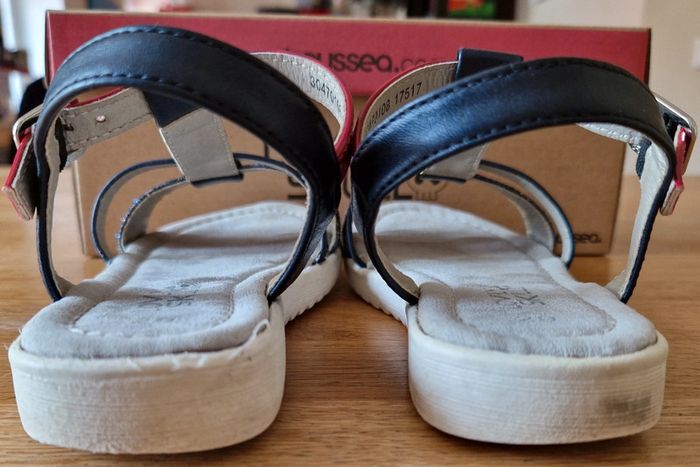 Sandales rose / marine paillettes taille 29 - photo numéro 5