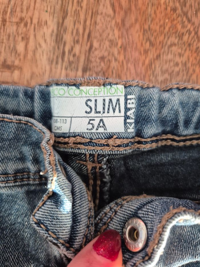 Jeans slim taille 5 ans Kiabi - photo numéro 2