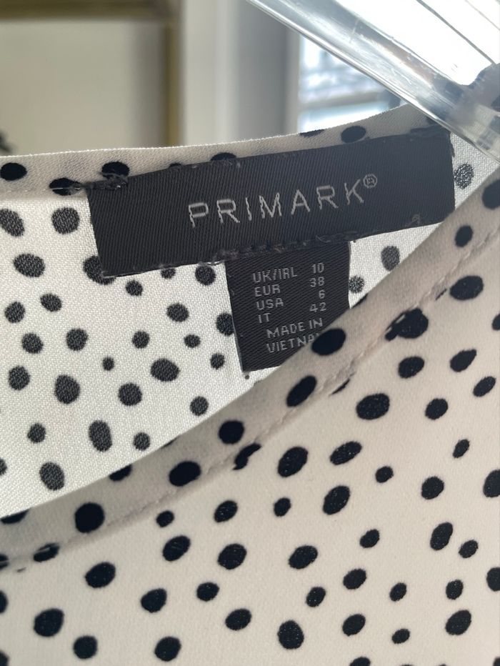 Blouse blanche points noirs - photo numéro 4