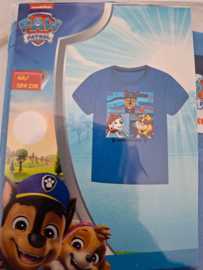 Tee-shirt pat patrouille neuf sous blister taille 4 ans - photo numéro 3