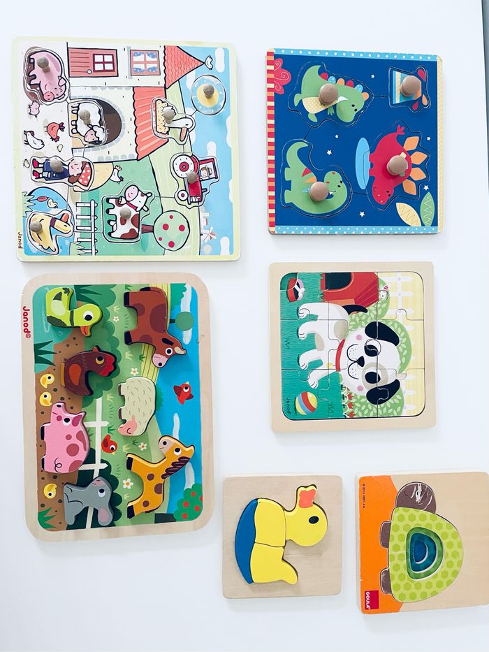 Lot de 6 puzzles en bois - photo numéro 3