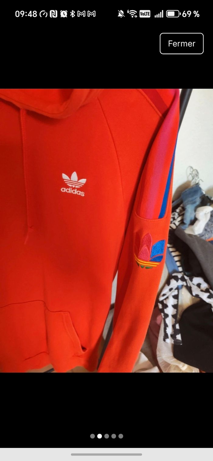 sweat homme adidas adicolor taille m - photo numéro 2