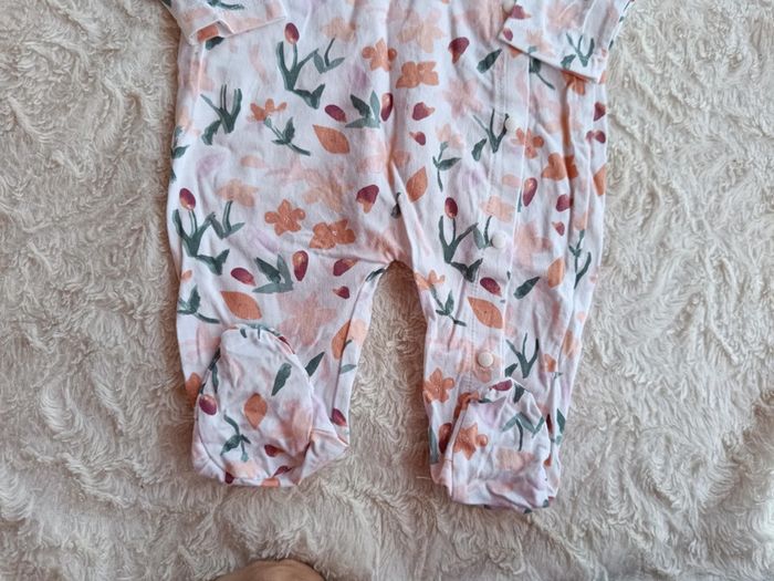 Pyjama grenouillère été léger coton Fille 0/3 mois - photo numéro 3